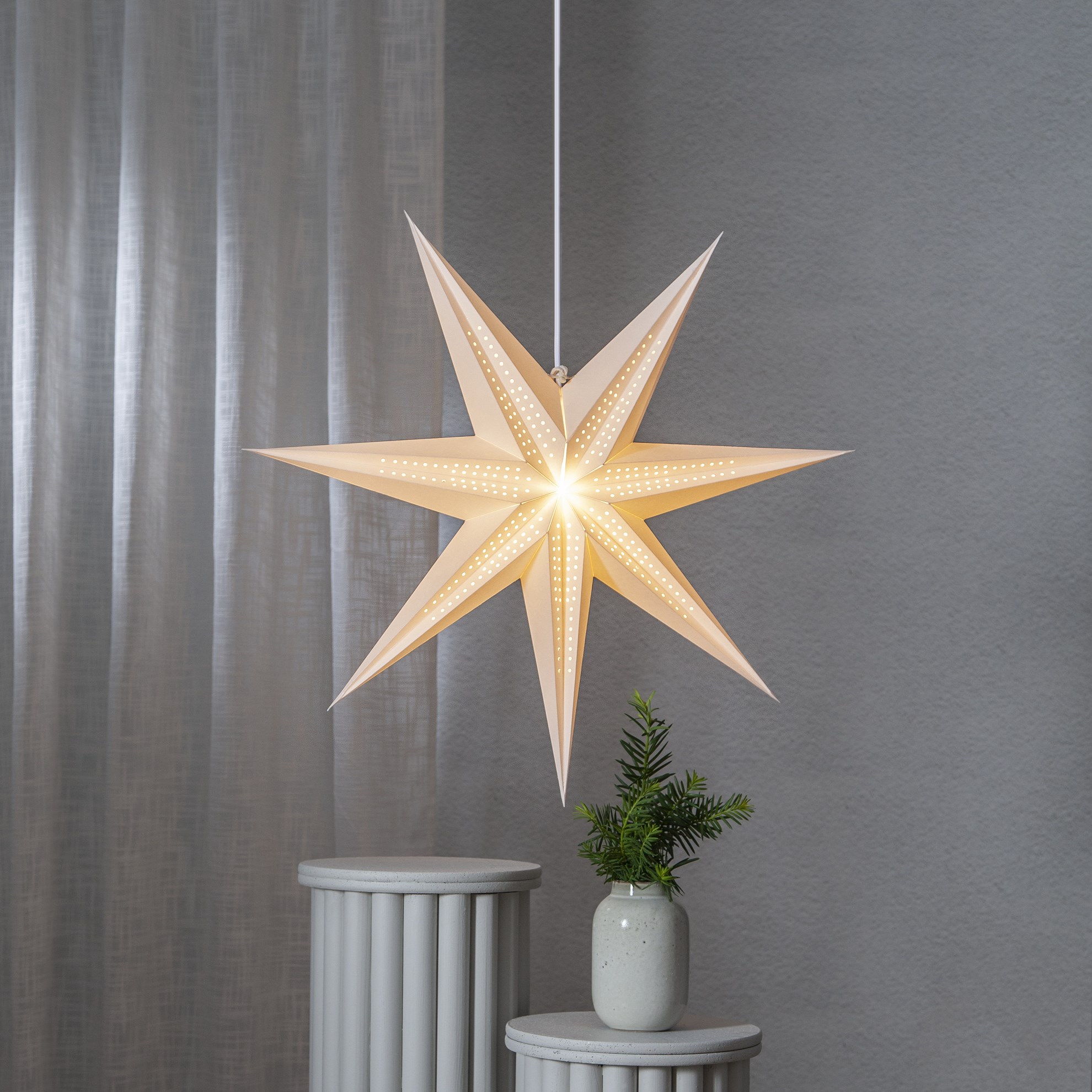 Vánoční papírová hvězda Point, P.60 cm, bez světelného zdroje (083-00)_0