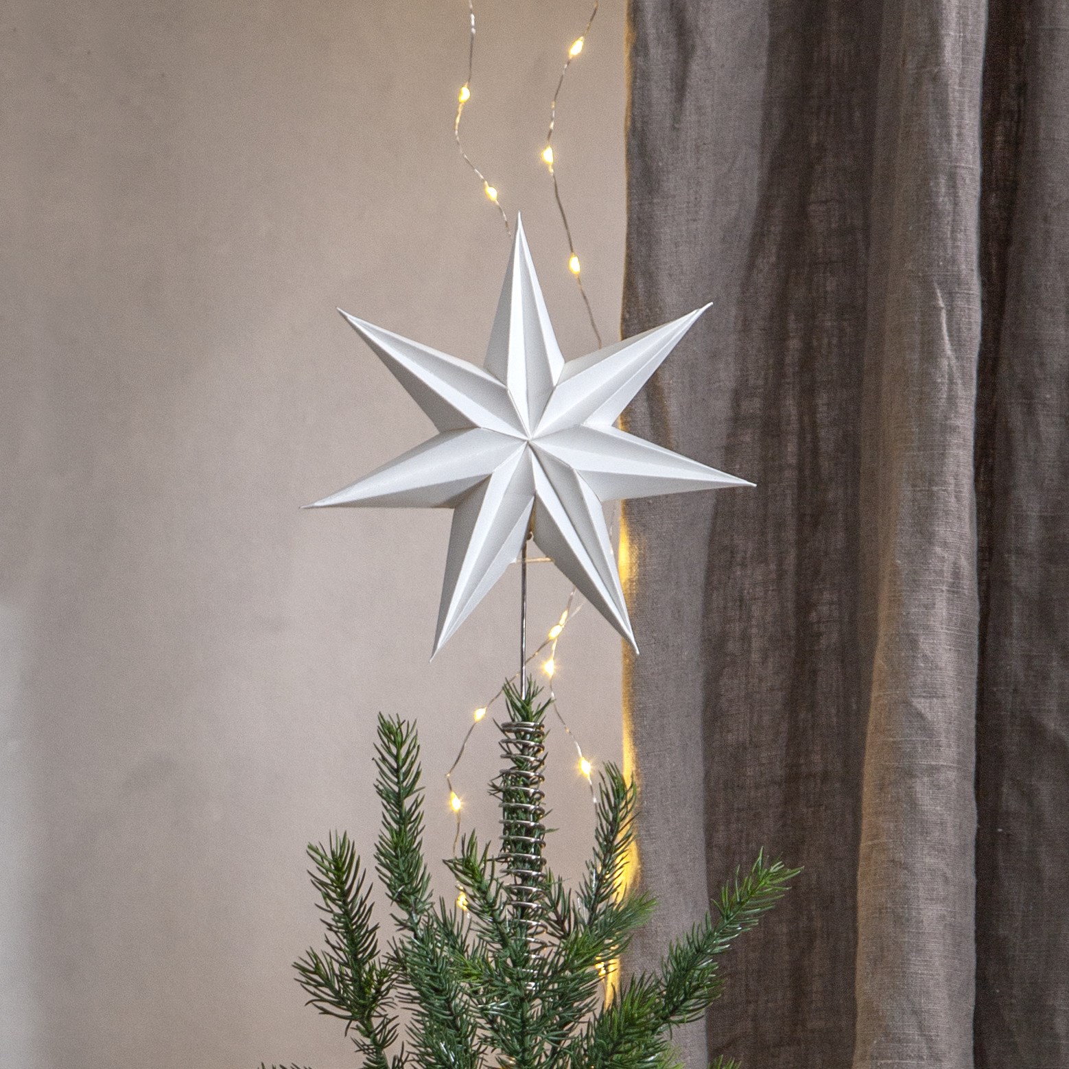 Papírová hvězda na vánoční stromek Isa V.33 cm_0