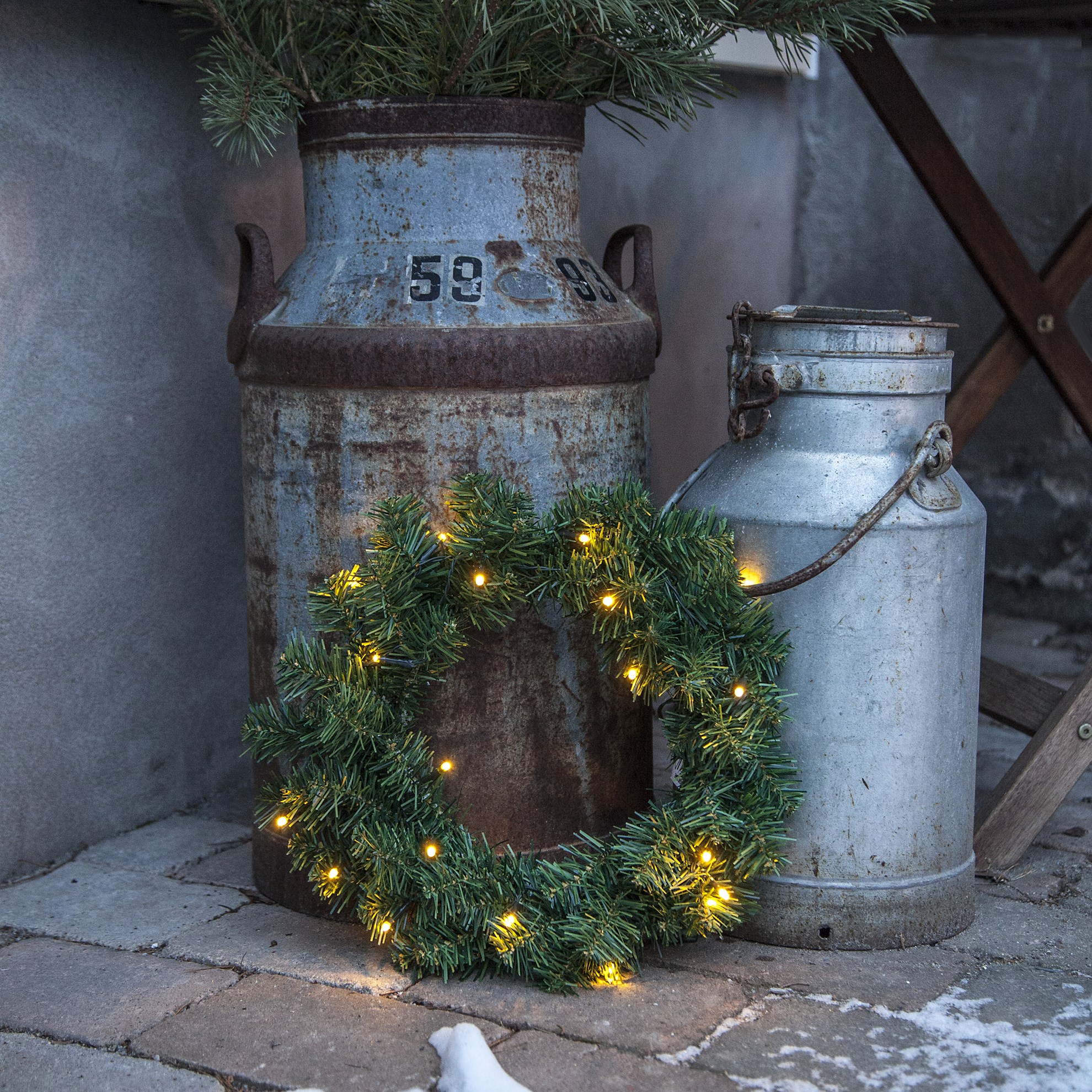 Venkovní LED věnec ALASKA ca. 38 cm, 20x LED_0