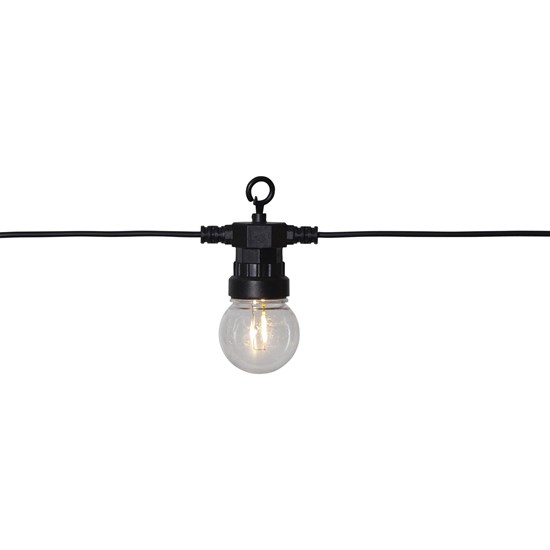 Venkovní LED světelný řetěz CIRKUS 20xLED D.8,5m černý_0