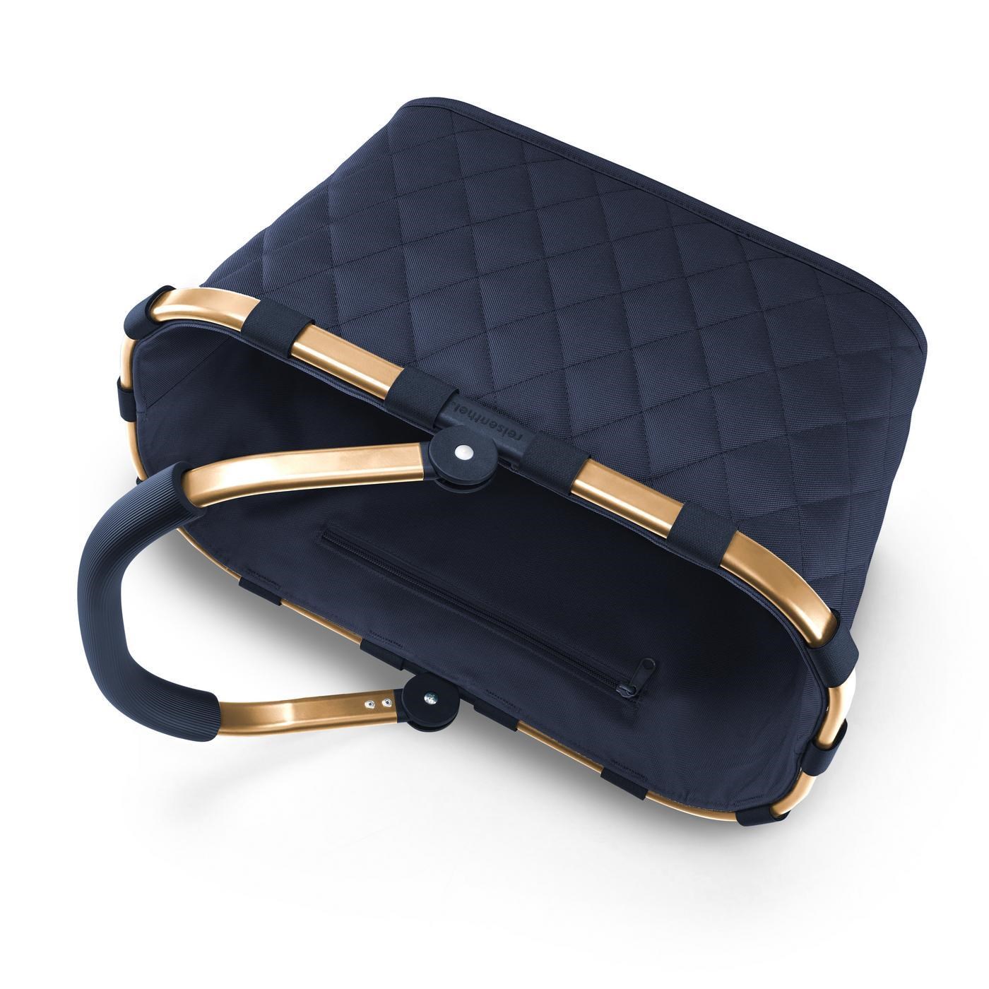 Nákupní košík Carrybag frame rhombus midnight gold_2