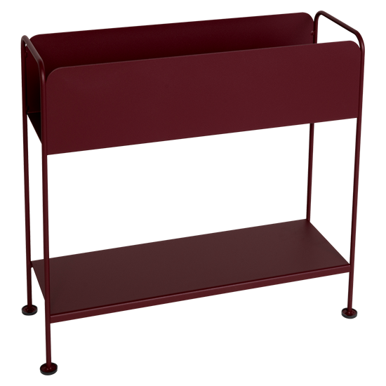 Kovový květináč / knihovna PICOLINO V.63 cm black cherry_0