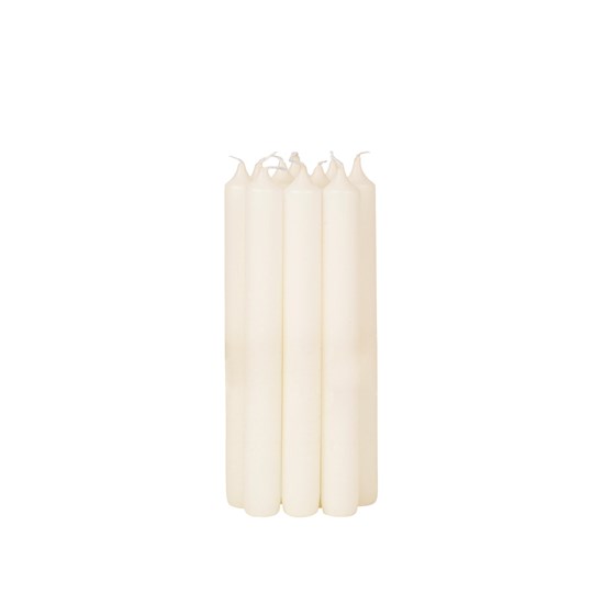 Svíčka Broste kulatá krátká 2,2cm SET/10 ks - bílá antik_0