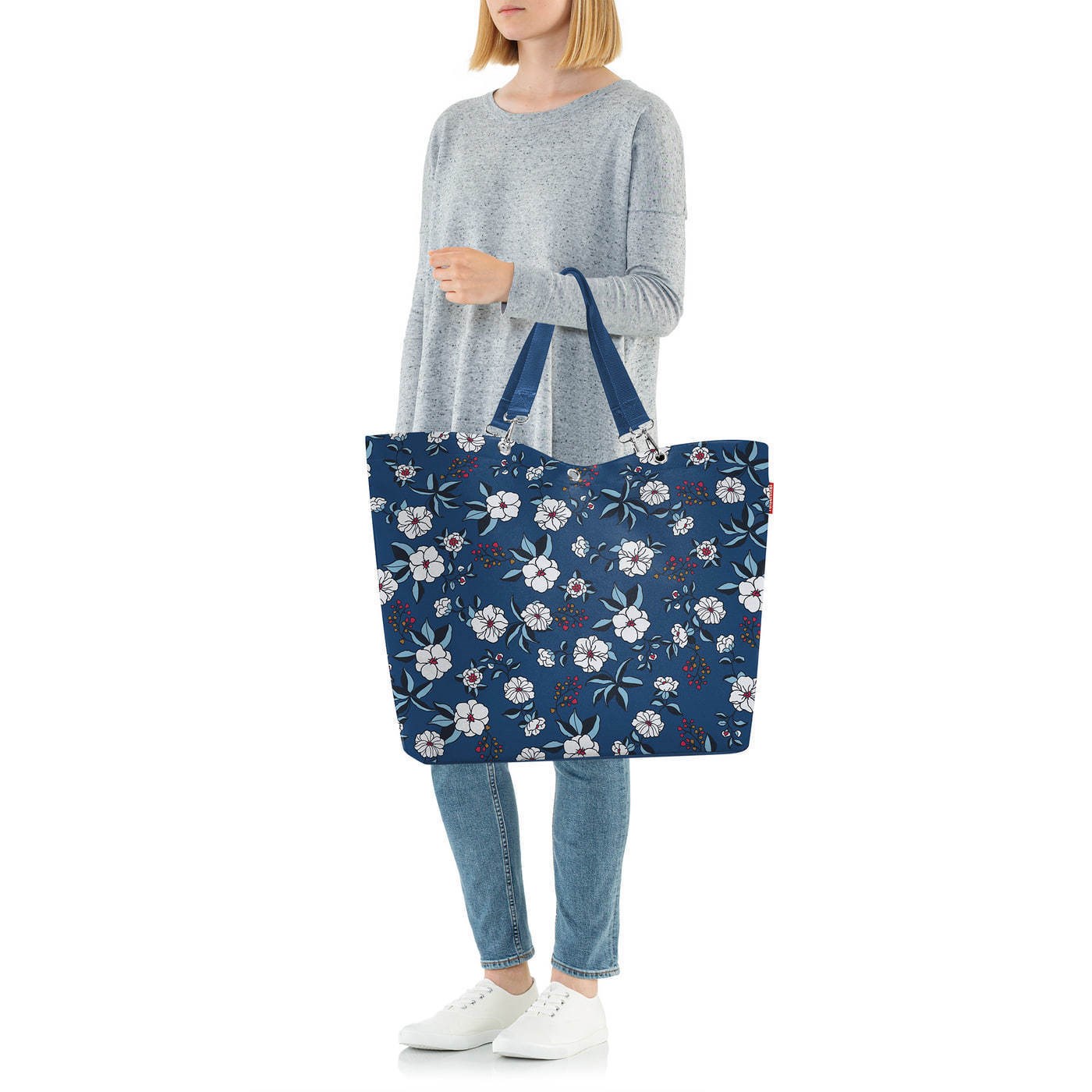 Taška přes rameno Shopper XL garden blue_4