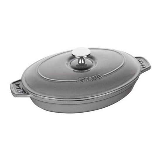 Zapékací oválná forma STAUB s poklicí 23 cm šedá_4