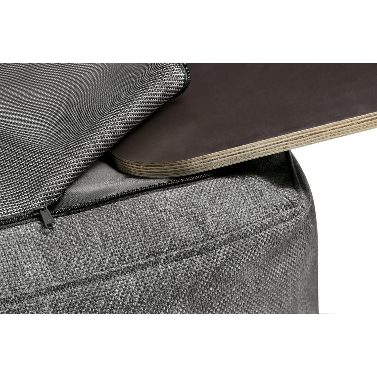 Dvoumístný sedací díl GROW venkovní tm. šedá_4