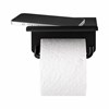Držák na toaletn papír s poličkou MODO černá_0