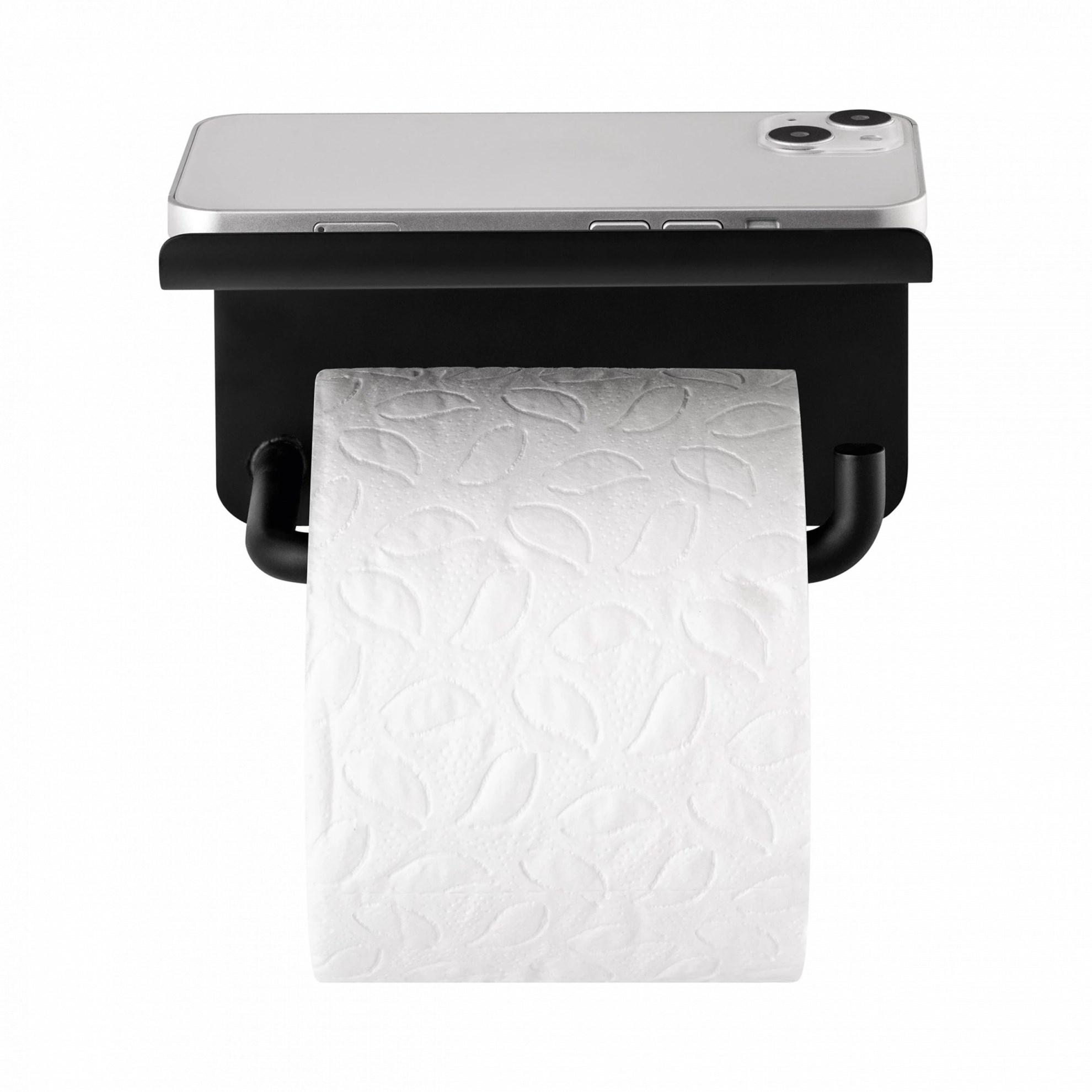 Držák na toaletn papír s poličkou MODO černá_1