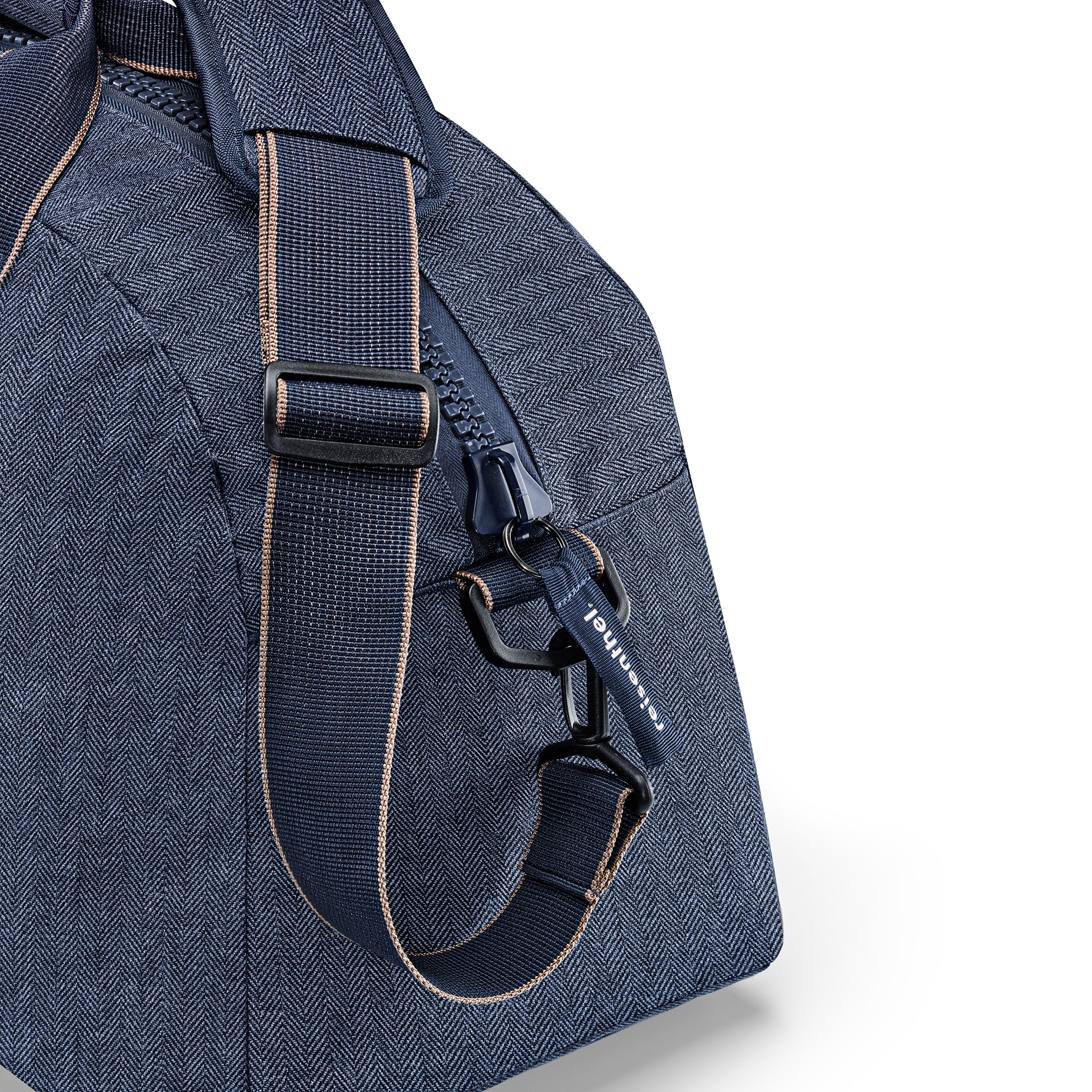 Cestovní taška Overnighter herringbone dark blue_2