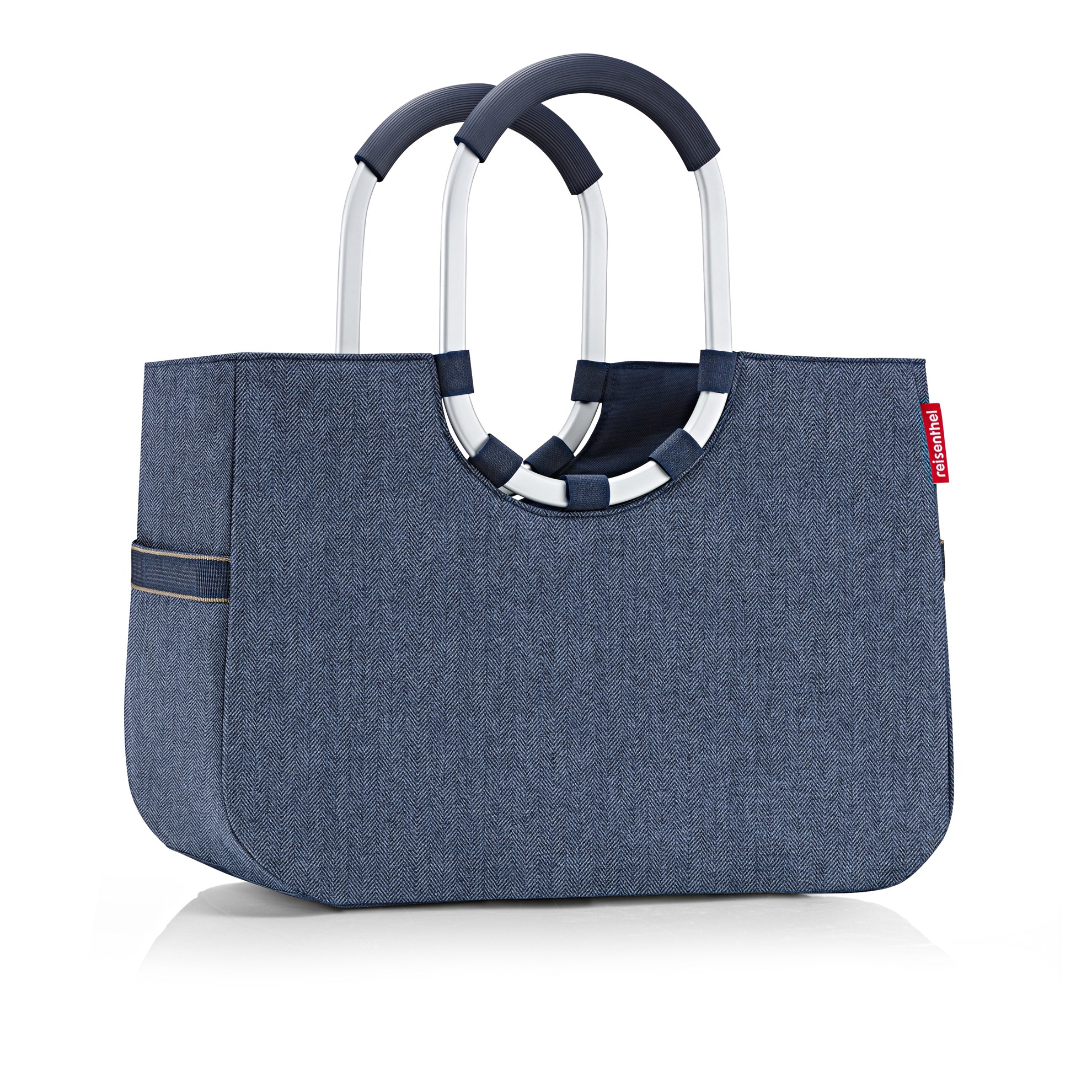 Módní taška Loopshopper L herringbone dark blue_1