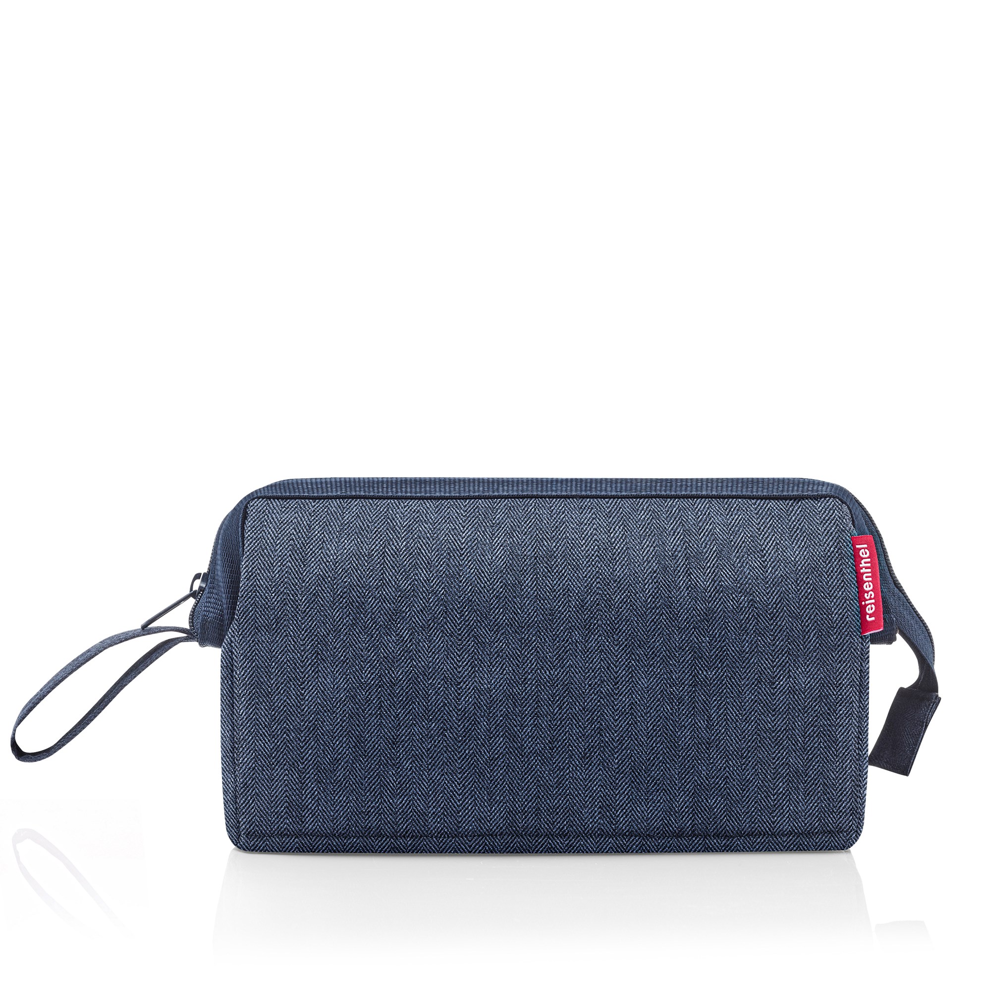 Kosmetická taška Travelcosmetic herringbone dark blue_1