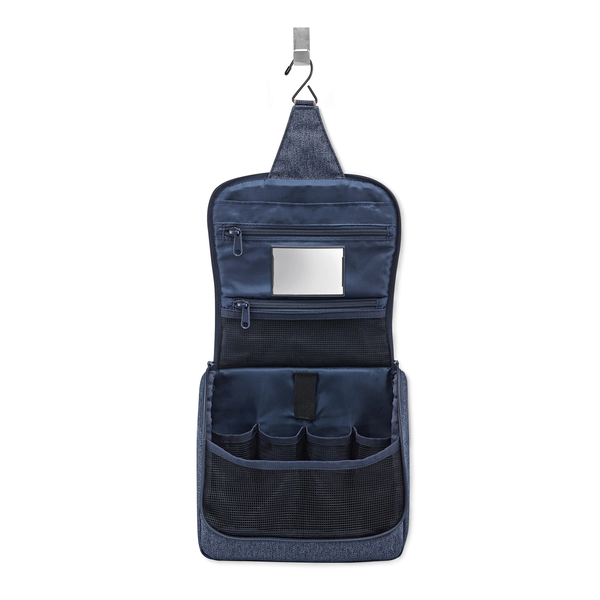 Kosmetická taška Toiletbag herringbone dark blue_2