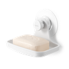 Nástěnná miska na mýdlo FLEX ADHESIVE bílá_0