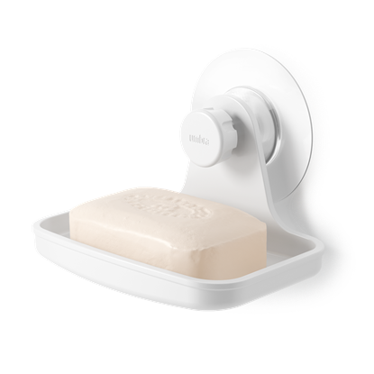 Nástěnná miska na mýdlo FLEX ADHESIVE bílá_0