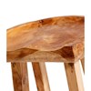 Dřevěná barová židle OVAL, přírodní_1