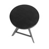 Stolička/odkládací stolek QUILL, černá_0