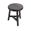 Dřevěná stolička/odkládací stolek BENJI, černý_0