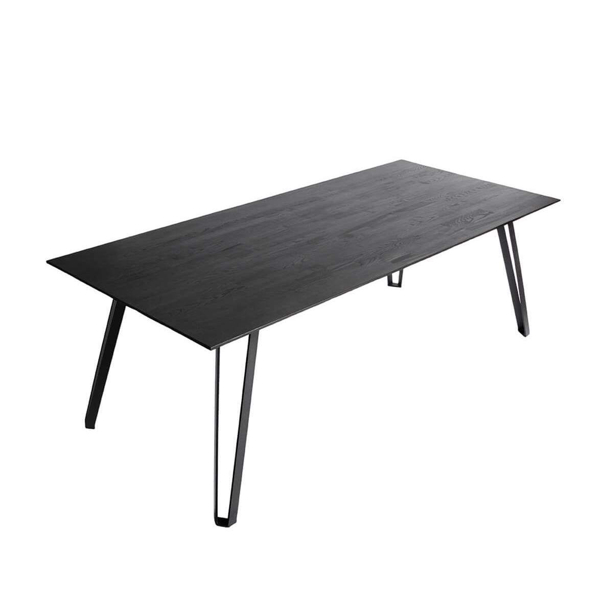Jídelní stůl SPACE SMOKED 220 x 100 cm, černý_0