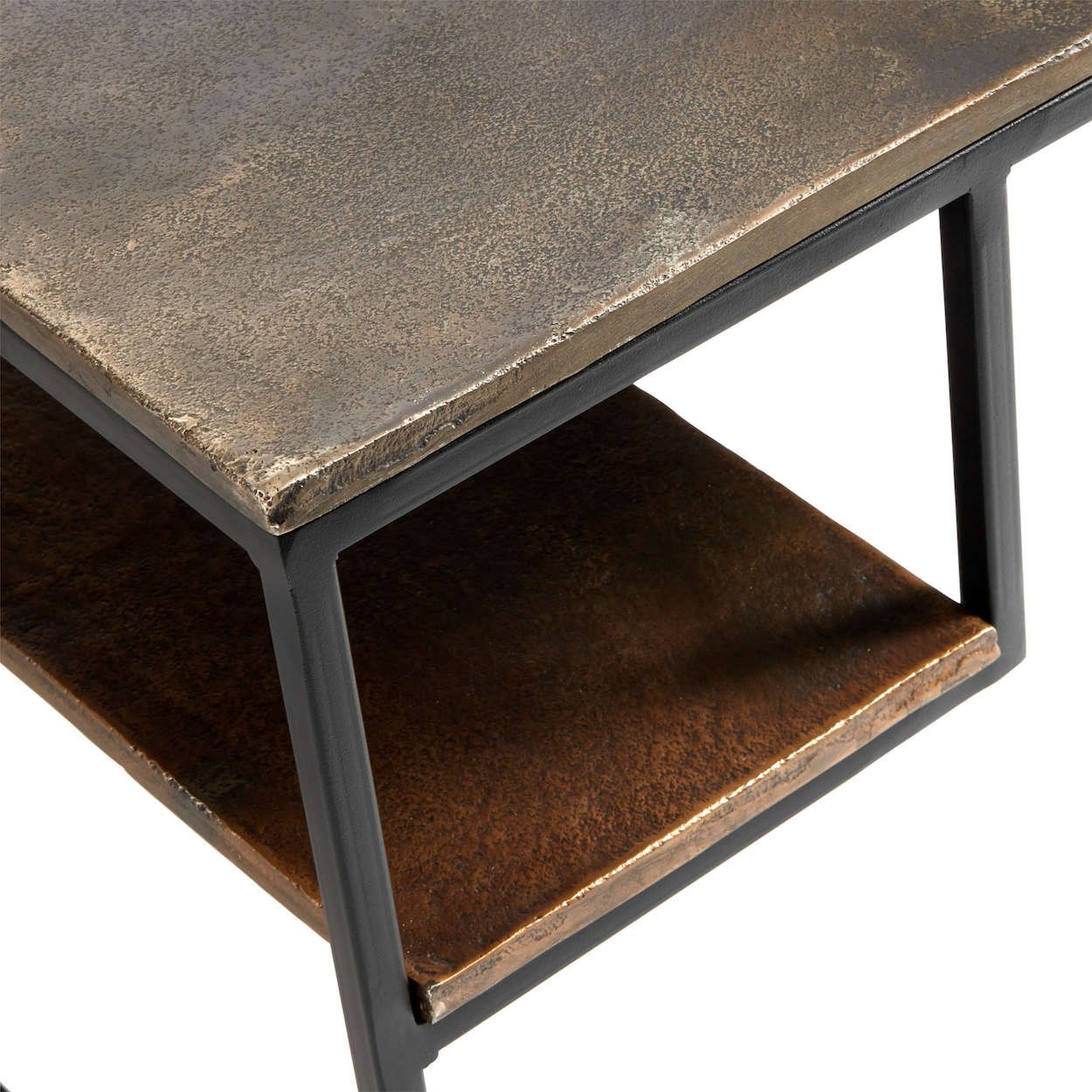Konferenční stolek HITCH 65 x 65 cm, mosazný_1