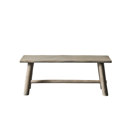 Dřevěná lavice RAJA 110 cm, šedo-hnědá_2