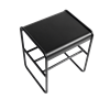 Kovová stolička/odkládací stolek COPENHAGEN, černá_0