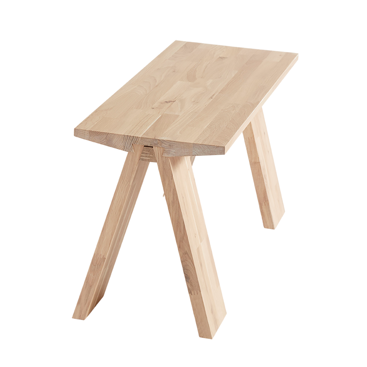 Dřevěná lavice ANGLE 90 cm, přírodní dub_0