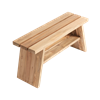 Dřevěná lavice SOUL 90cm, přírodní_0