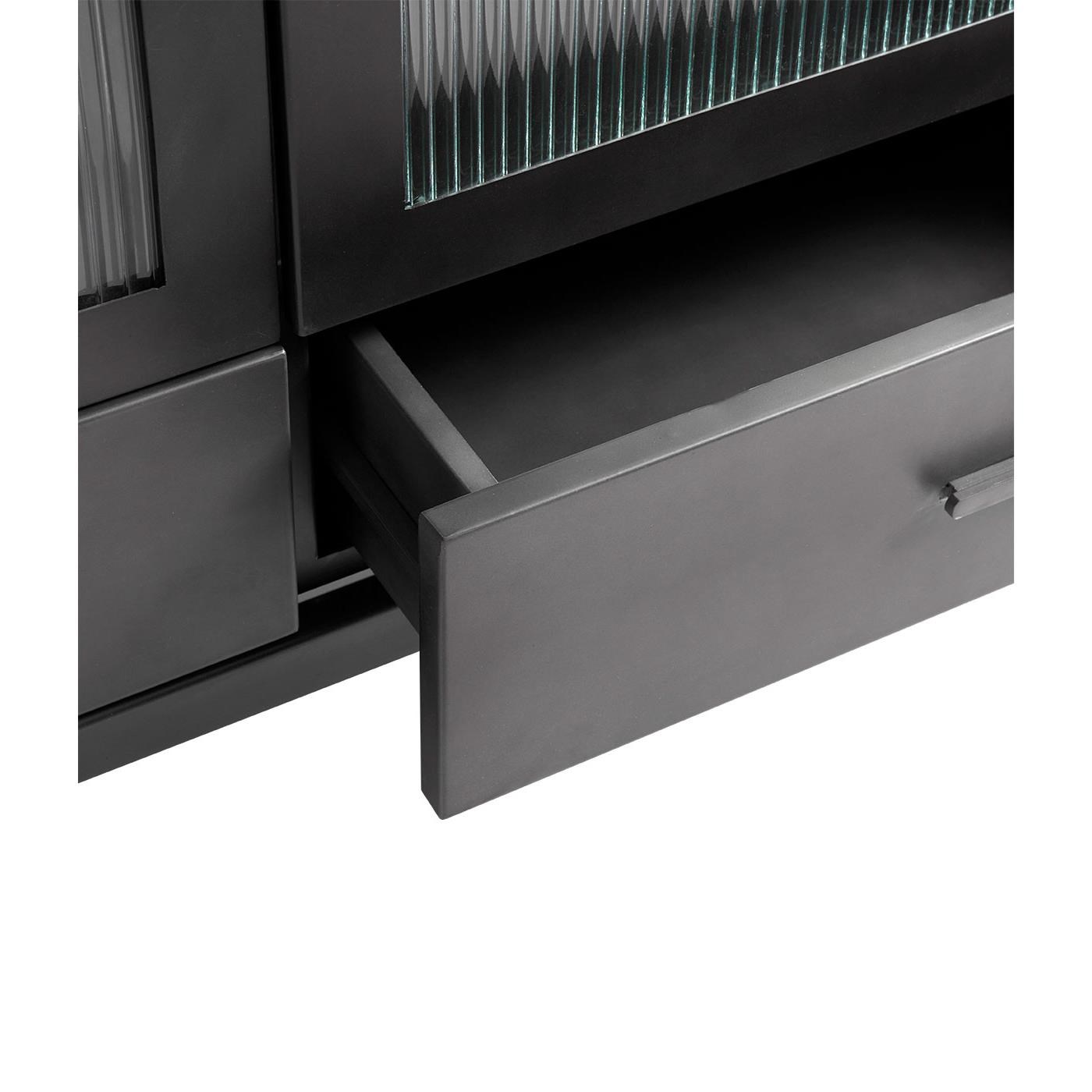 Kovová komoda Muubs DALLAS 120x42cm černá_3