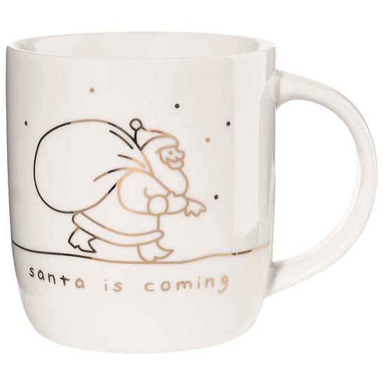 Hrnek s uchem LINIA MUGS " Santa is coming " 350 ml_0