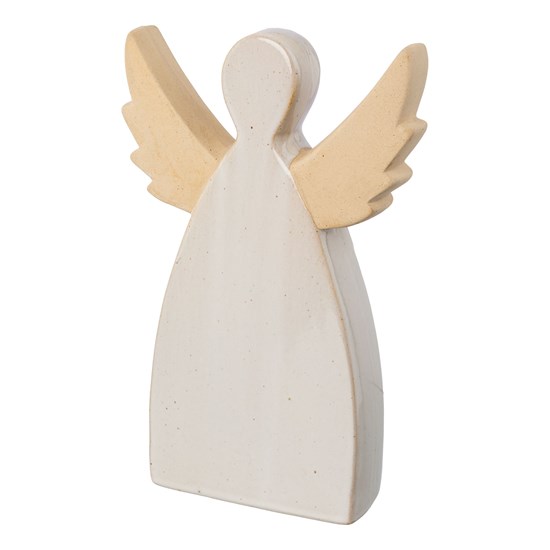 Porcelánový anděl LILLE V. 18cm hnědý_0