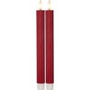LED dekorační svíčka FLAMME STRIPE SET/2ks V. 25cm červená_0