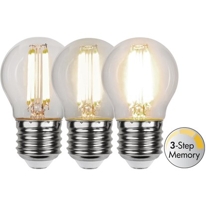 LED žárovka E27 G45 3 stupně intenzity svícení_0
