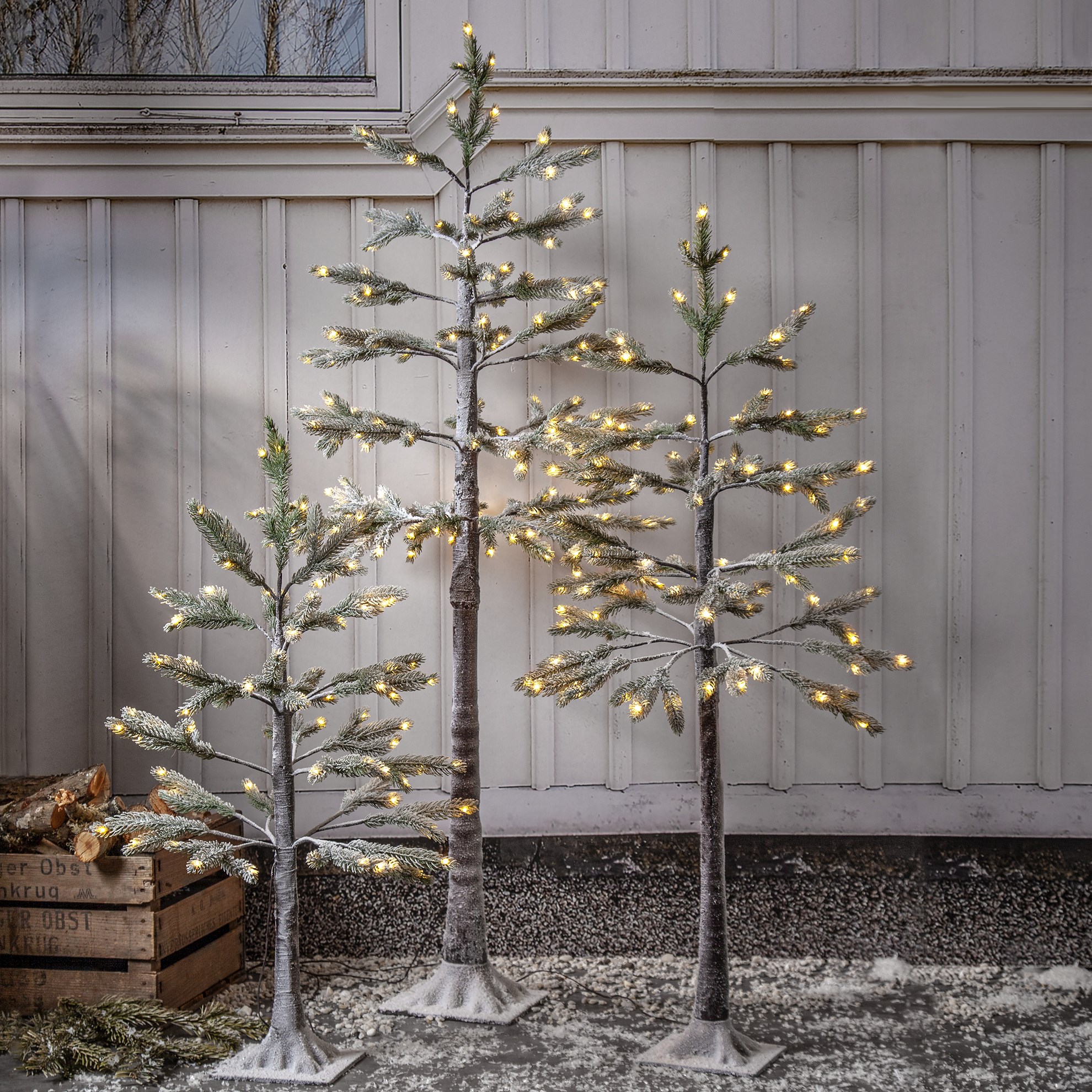 LED vánoční strom TANNE 95xLED V. 150cm zelený_0