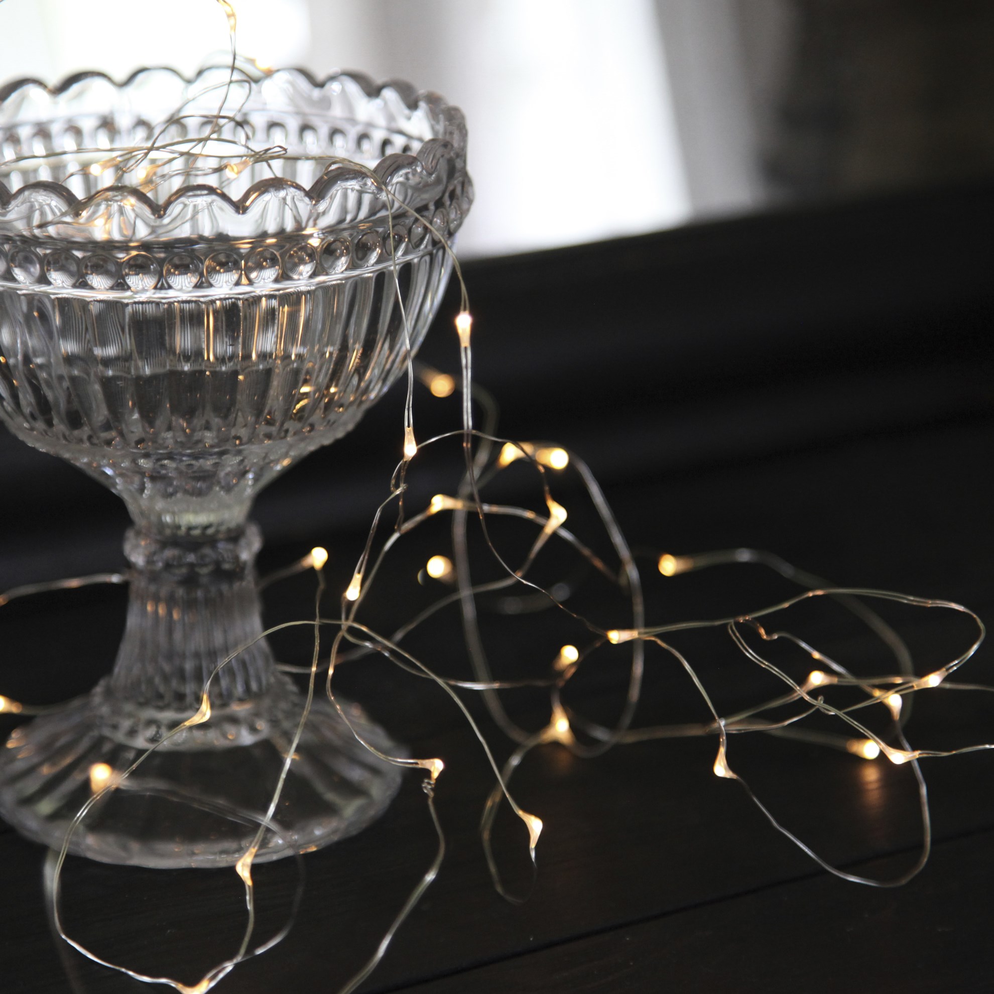 Světelný řetěz DEW DROP 40x LED 4 m stříbrný_0