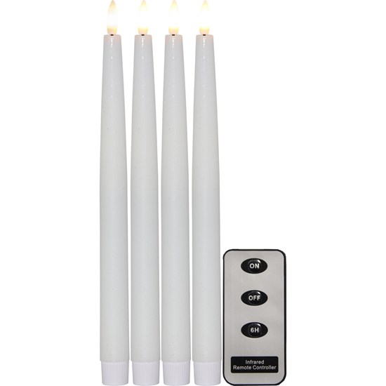 LED svíčky SET/4ks V. 28,5 cm, bílé_1