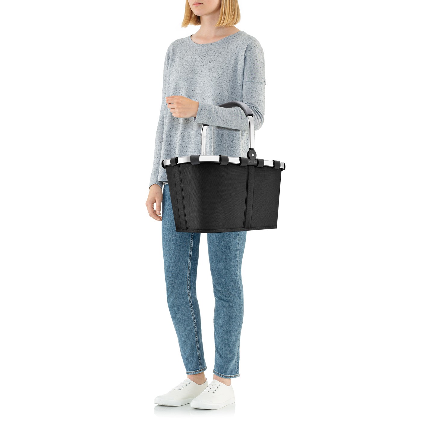 Nákupní košík Carrybag frame platinum/black_0