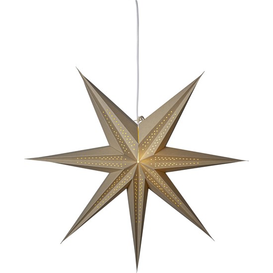 Vánoční papírová hvězda Point, P.60 cm, béžová, bez světelného zdroje (083-00)_1