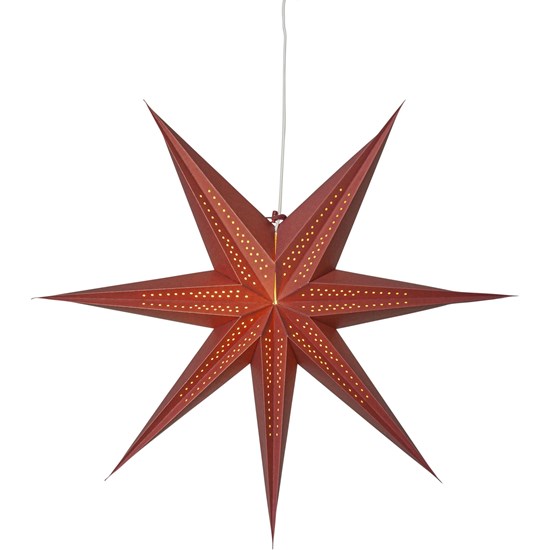 Vánoční papírová hvězda Point, P.60 cm, červená, bez světelného zdroje (083-00)_1