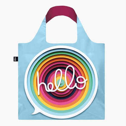 LOQI skládací taška - Artist - Hello - OWEN GILDERSLEEVE_1