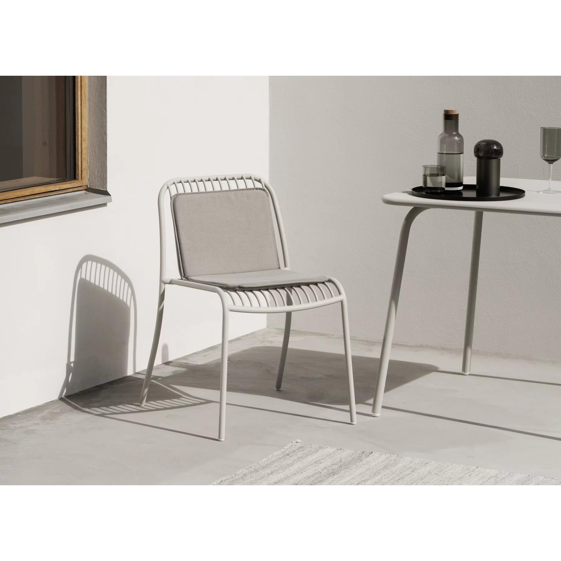 Venkovní sedák s opěrkou na židli YUA 66x39 cm šedý_3