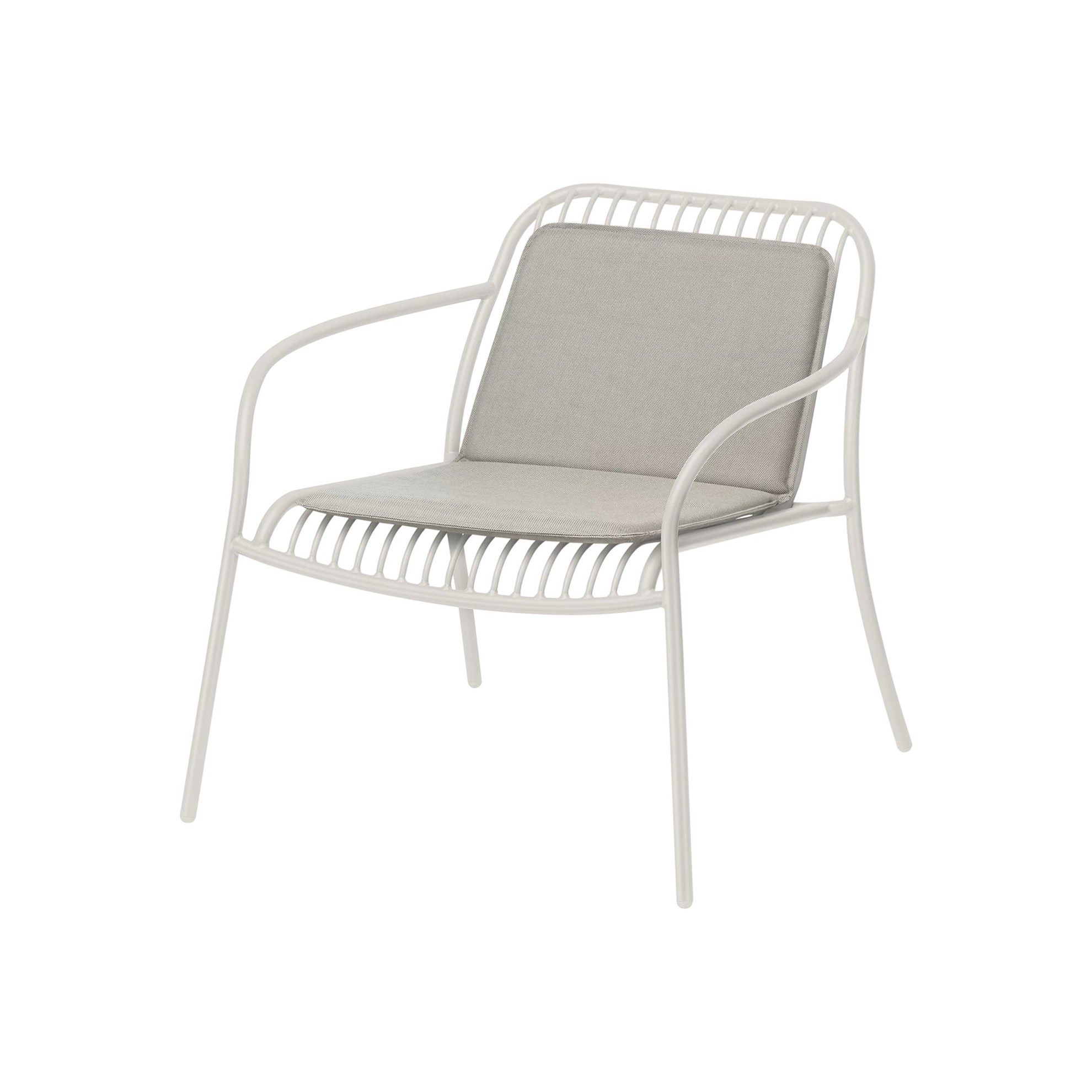 Venkovní sedák s opěrkou na židli YUA 75x46 cm šedý_0