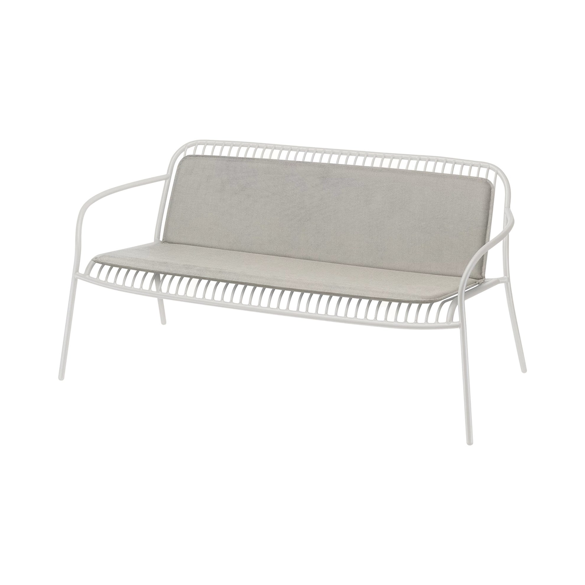 Venkovní sedák s opěrkou na sofa YUA 111x75 cm šedý_1