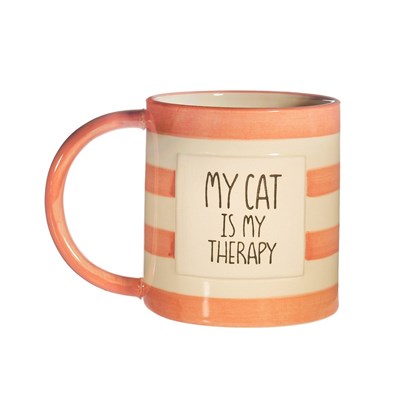 Hrnek s uchem "My cat is my therapy" 300ml_3