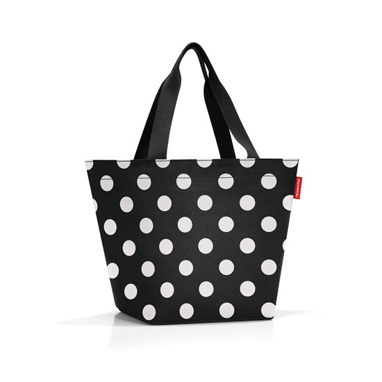 Taška přes rameno Shopper M dots white_2