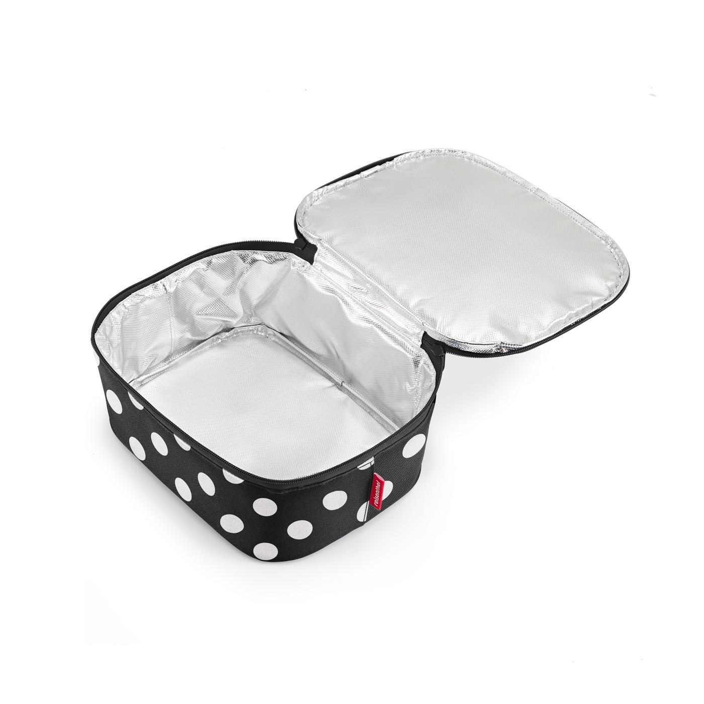 Termobox Coolerbag M pocket dots white_0