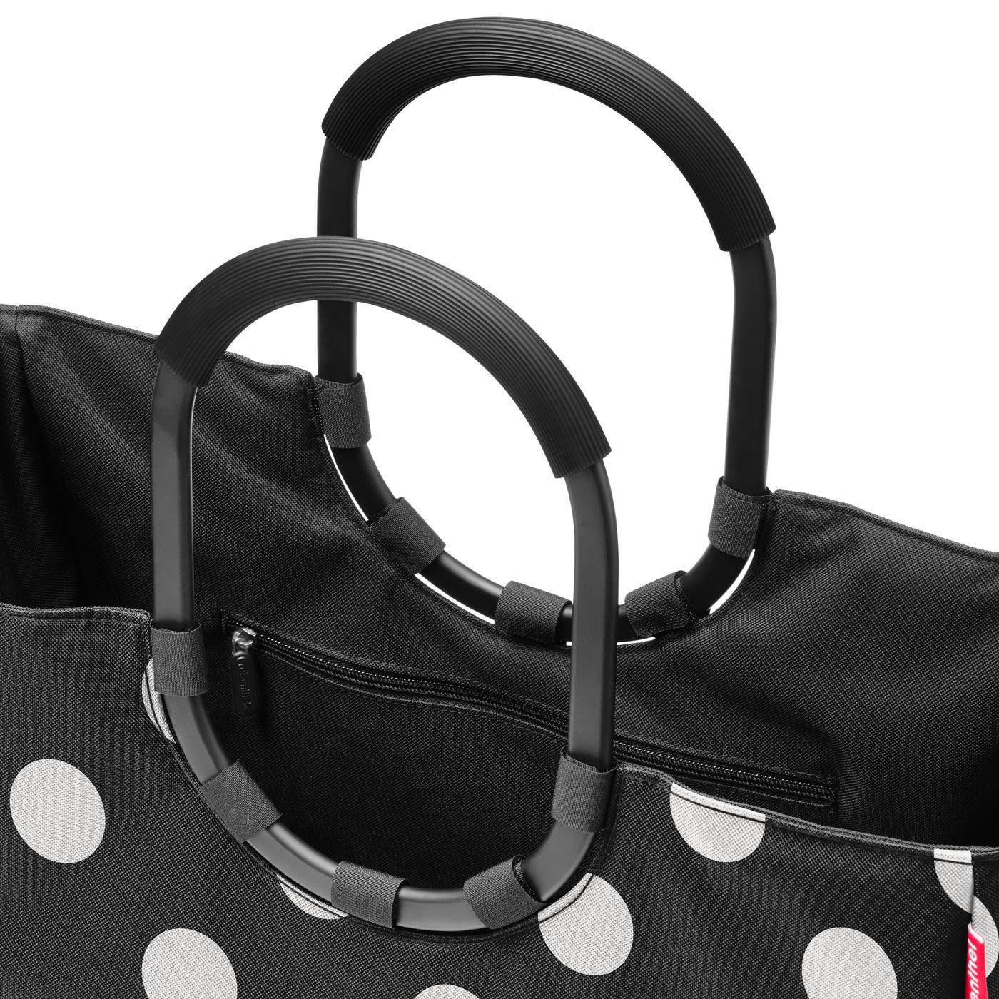 Módní taška Loopshopper L frame dots white_0