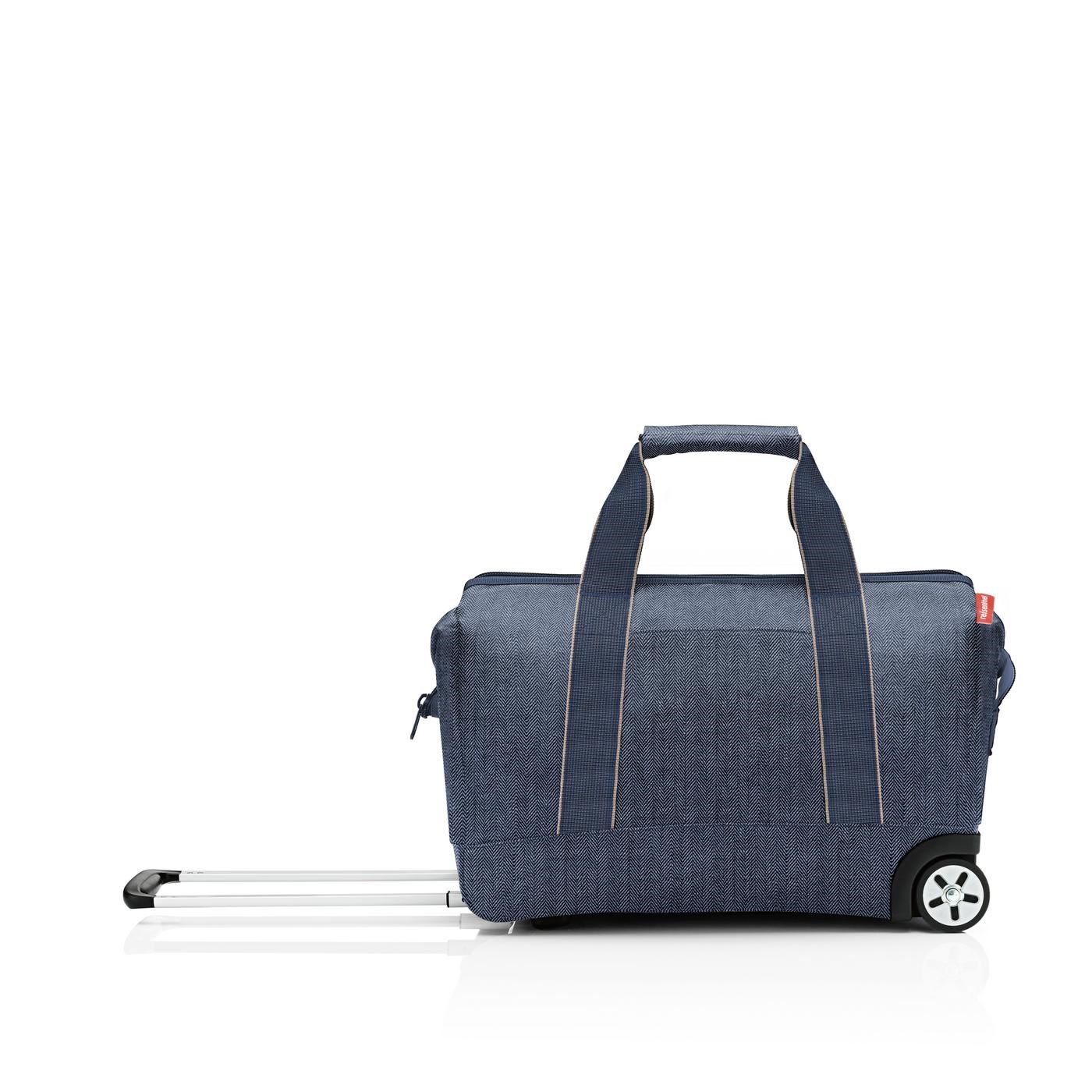 Cestovní taška na kolečkách Allrounder trolley herringbone dark blue_1