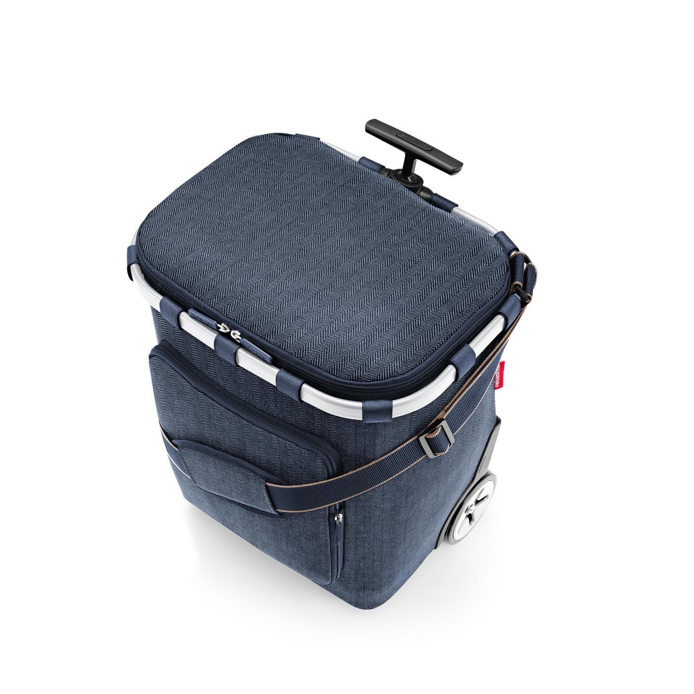 Taška na kolečkách Carrycruiser plus herringbone dark blue_0