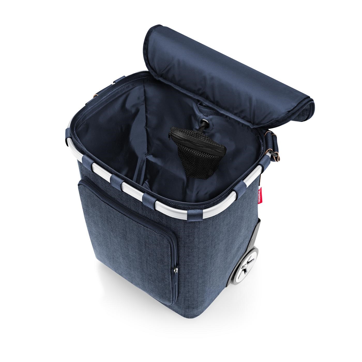 Taška na kolečkách Carrycruiser plus herringbone dark blue_1