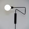 Nástěnná lampa SWING D.35cm černá_1